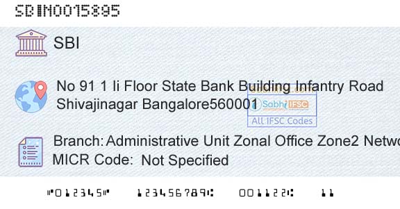 State Bank Of India Administrative Unit Zonal Office Zone2 Network Ii Branch 