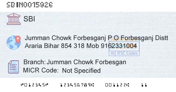 State Bank Of India Jumman Chowk ForbesganBranch 