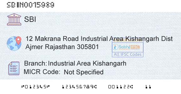 State Bank Of India Industrial Area KishangarhBranch 