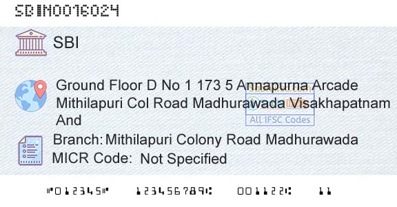 State Bank Of India Mithilapuri Colony Road MadhurawadaBranch 