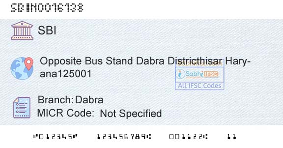 State Bank Of India DabraBranch 