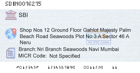 State Bank Of India Nri Branch Seawoods Navi MumbaiBranch 