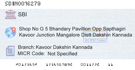 State Bank Of India Kavoor Dakshin KannadaBranch 