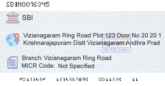 State Bank Of India Vizianagaram Ring RoadBranch 