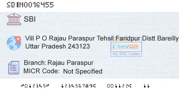 State Bank Of India Rajau ParaspurBranch 