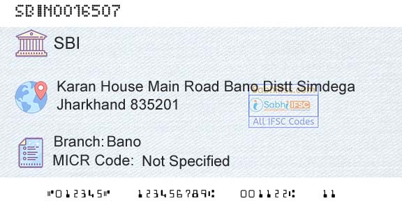 State Bank Of India BanoBranch 