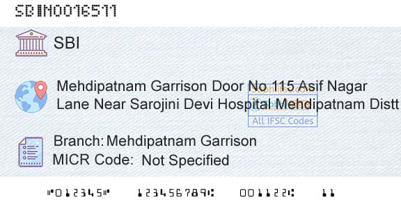 State Bank Of India Mehdipatnam GarrisonBranch 