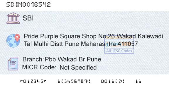 State Bank Of India Pbb Wakad Br PuneBranch 