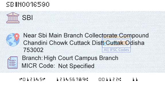 State Bank Of India High Court Campus BranchBranch 