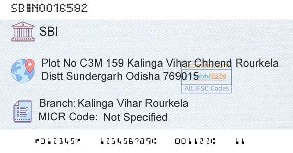 State Bank Of India Kalinga Vihar RourkelaBranch 
