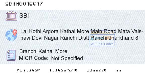 State Bank Of India Kathal MoreBranch 