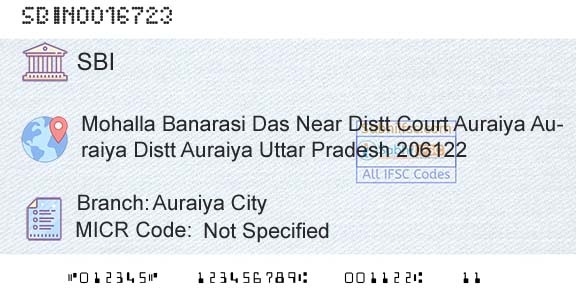 State Bank Of India Auraiya CityBranch 