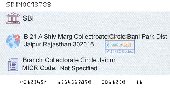 State Bank Of India Collectorate Circle JaipurBranch 