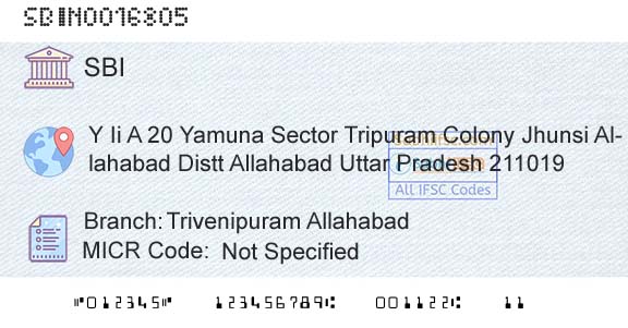State Bank Of India Trivenipuram AllahabadBranch 