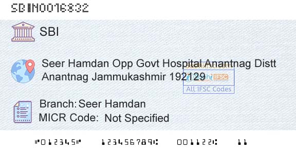 State Bank Of India Seer HamdanBranch 