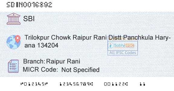 State Bank Of India Raipur RaniBranch 