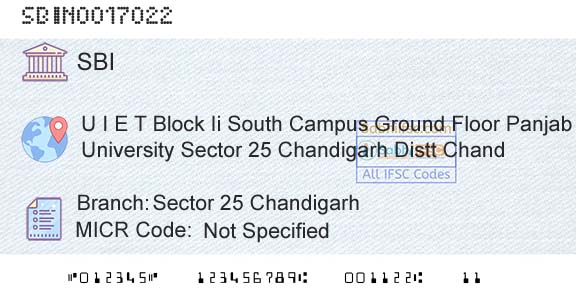 State Bank Of India Sector 25 ChandigarhBranch 