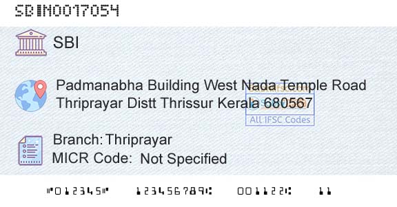 State Bank Of India ThriprayarBranch 