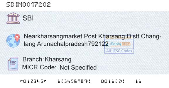 State Bank Of India KharsangBranch 