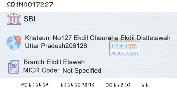 State Bank Of India Ekdil EtawahBranch 