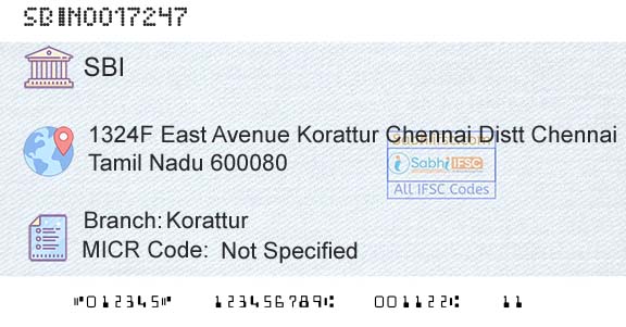 State Bank Of India KoratturBranch 