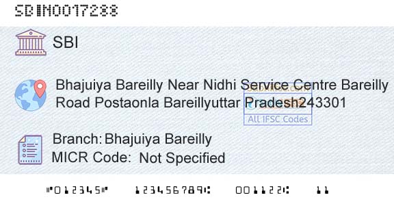 State Bank Of India Bhajuiya BareillyBranch 