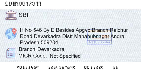 State Bank Of India DevarkadraBranch 
