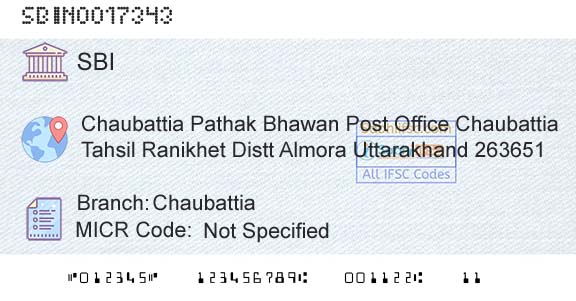 State Bank Of India ChaubattiaBranch 
