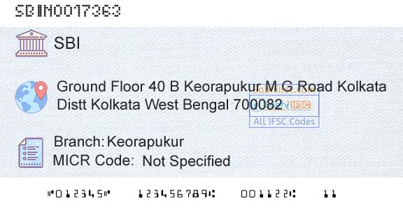 State Bank Of India KeorapukurBranch 
