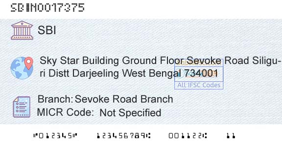 State Bank Of India Sevoke Road BranchBranch 