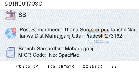 State Bank Of India Samardhira MaharajganjBranch 