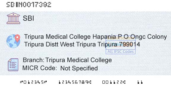 State Bank Of India Tripura Medical CollegeBranch 