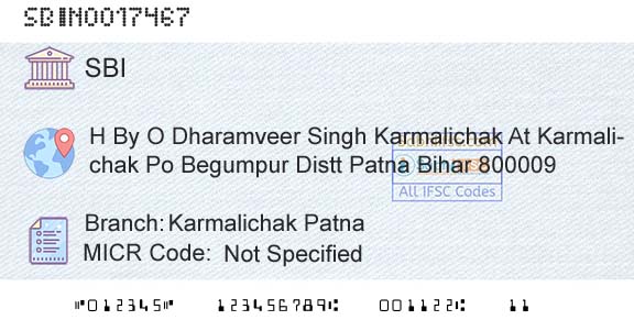 State Bank Of India Karmalichak PatnaBranch 