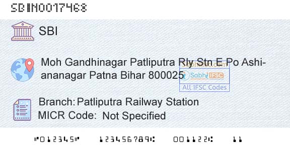 State Bank Of India Patliputra Railway StationBranch 