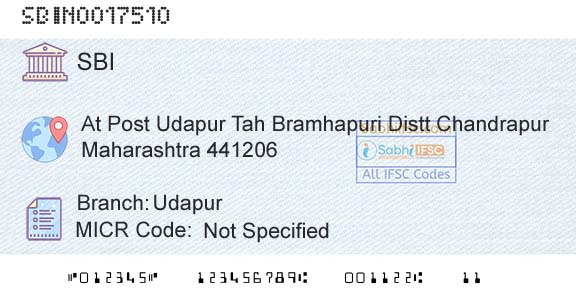 State Bank Of India UdapurBranch 