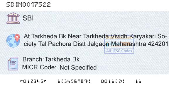 State Bank Of India Tarkheda BkBranch 