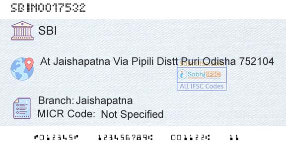 State Bank Of India JaishapatnaBranch 