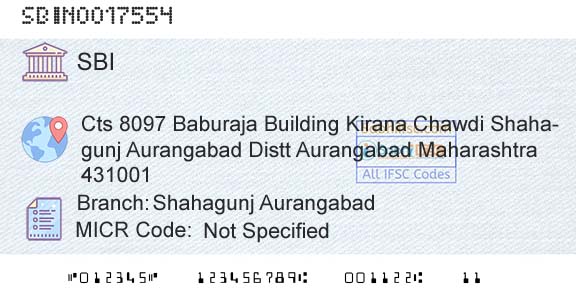 State Bank Of India Shahagunj AurangabadBranch 