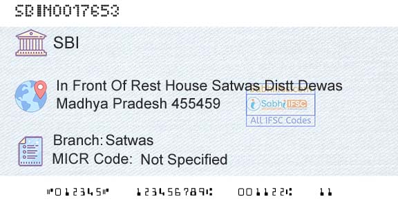 State Bank Of India SatwasBranch 