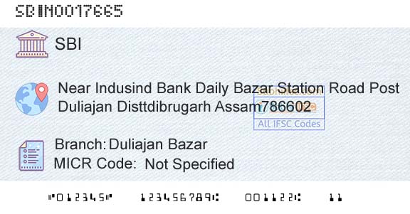 State Bank Of India Duliajan BazarBranch 