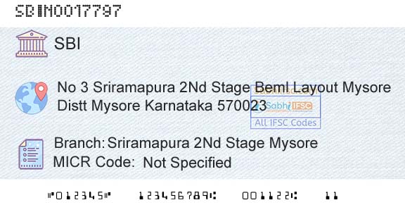 State Bank Of India Sriramapura 2nd Stage MysoreBranch 