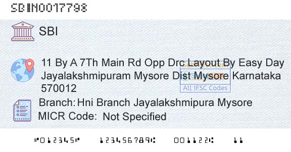 State Bank Of India Hni Branch Jayalakshmipura MysoreBranch 