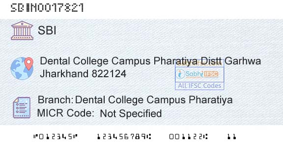 State Bank Of India Dental College Campus PharatiyaBranch 