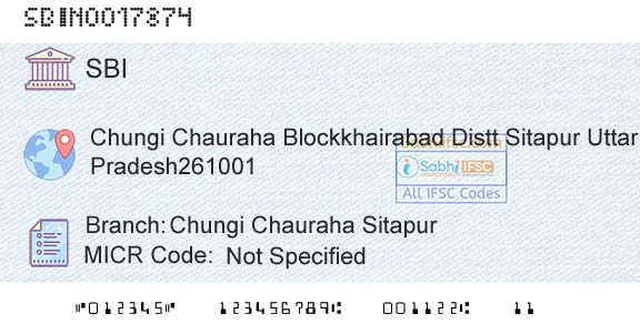 State Bank Of India Chungi Chauraha SitapurBranch 