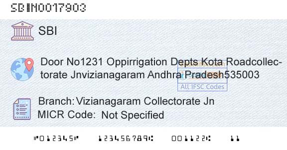 State Bank Of India Vizianagaram Collectorate JnBranch 