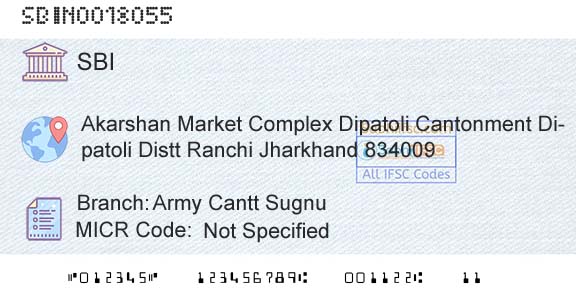 State Bank Of India Army Cantt SugnuBranch 