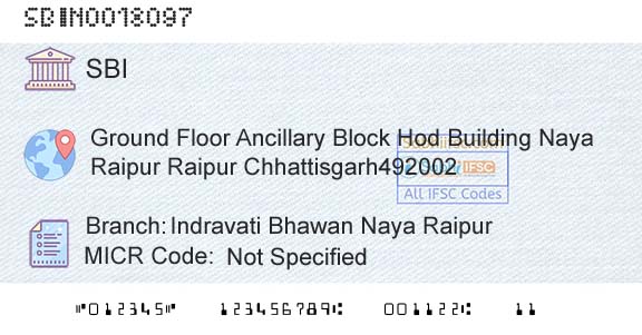 State Bank Of India Indravati Bhawan Naya RaipurBranch 