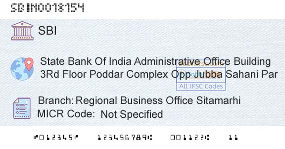 State Bank Of India Regional Business Office SitamarhiBranch 