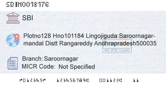 State Bank Of India SaroornagarBranch 