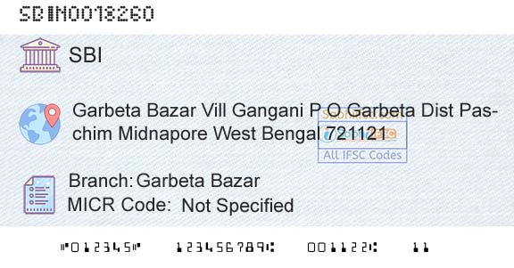 State Bank Of India Garbeta BazarBranch 